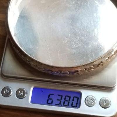 LOT #691: Vintage Sterling Silver 925 Signed Decorative Display Base