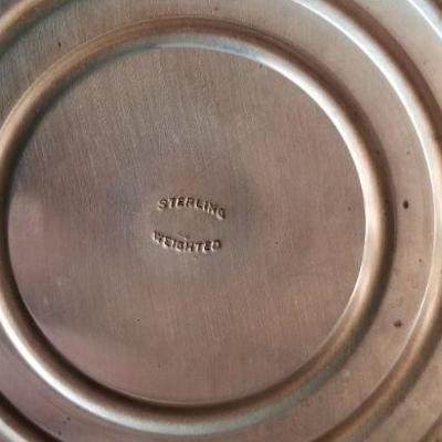 LOT #694: Vintage Weighted Sterling Silver Candle Holders