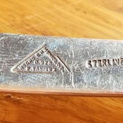 LOT #695: Vintage Large Sterling Silver 925 Serving Spoon