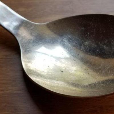 LOT #695: Vintage Large Sterling Silver 925 Serving Spoon