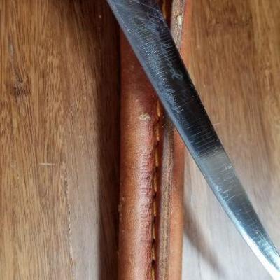 LOT #697; Vintage Fishing Knife w/ Sheath