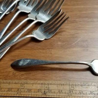 LOT #698: HUGE Sterling Silver 925 Dinnerware Service Monogrammed