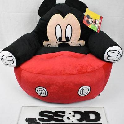Mickey Mouse Character Figural Toddler Bean Chair - New