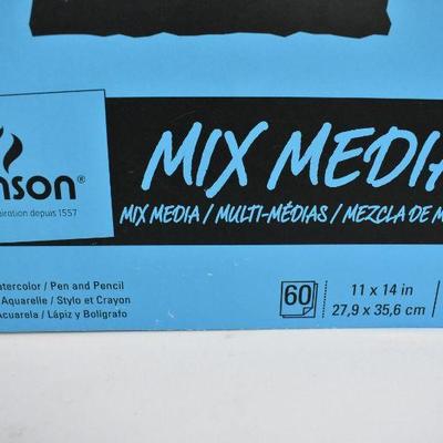 Qty 2: Canson XL Mix Media Pad, 11
