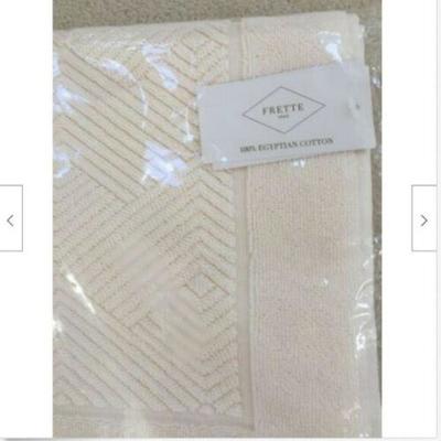 FRETTE bathmat 100% Egyptian Cotton diamond floor mat NEW IN PACKAGING