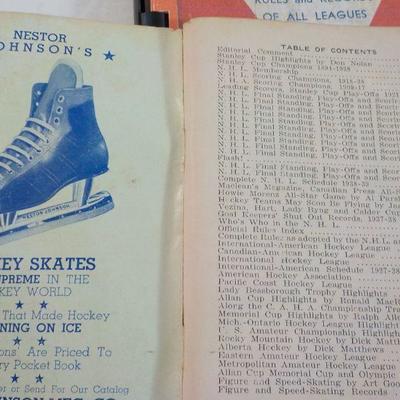 3- 1930's  Major League Hockey Guide and record Book.
