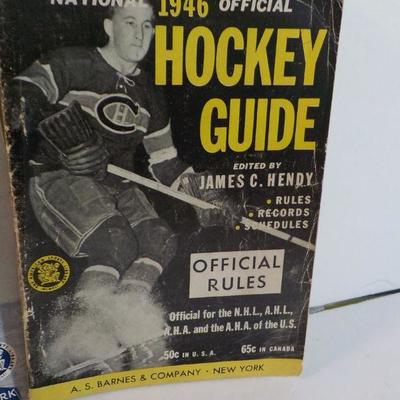 " war time Hockey guides (3), 1944, 1945, 1946.