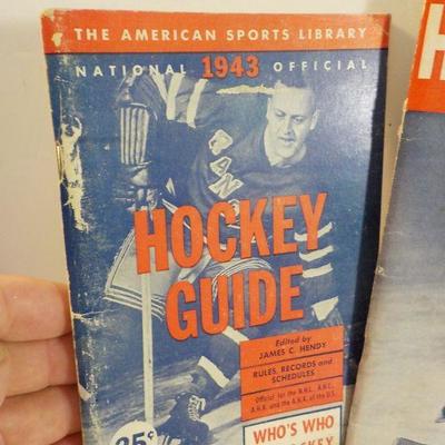 1940, 1942, 1943, Hockey Guides official records.