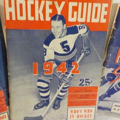 1940, 1942, 1943, Hockey Guides official records.