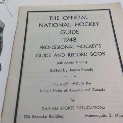 National Hockey Guide 1947, 48 and 49 .