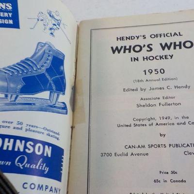 1950 and 1952 Who's Who and NHL Guide of 1952- 53.
