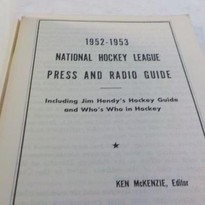 1950 and 1952 Who's Who and NHL Guide of 1952- 53.