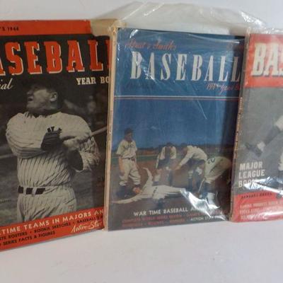 1944, 45, 46 " Street and  Smiths " Baseball year pictorial 's.
