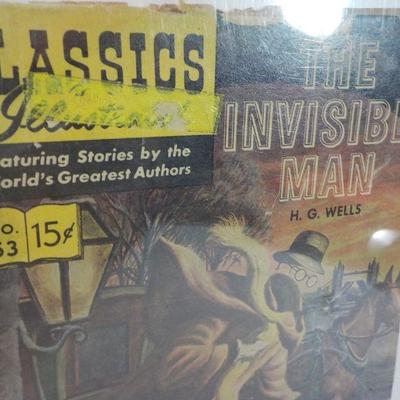 " Classic Illustrations (2) The Invisible Man and Mutiny on the Bounty.
