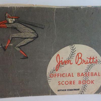 Jim Britt's Official Baseball Score Book. 1948.