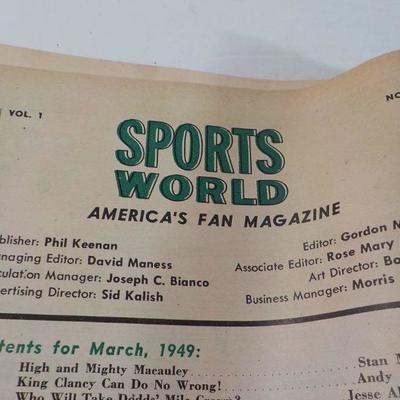 " Sports World first issue 1948.