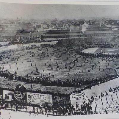 "Original 1912 Photo and Invitation of  the opening Of Fenway Park "