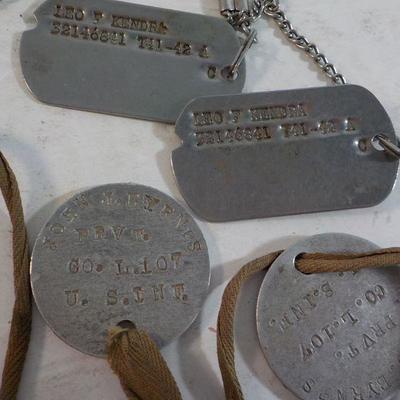 Real world war one and world war 2,Auctual real Dog Tags.