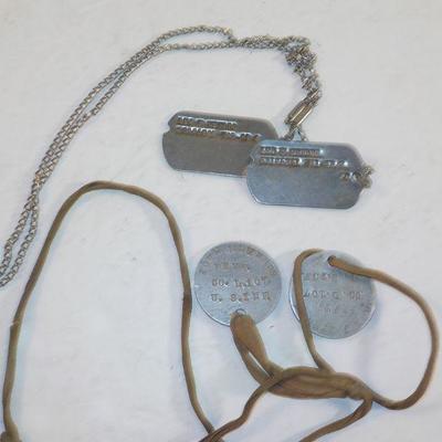 Real world war one and world war 2,Auctual real Dog Tags.
