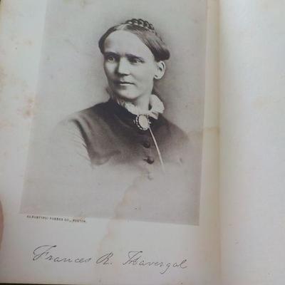 " 1883 1st Edition Poems by Frances Ridley Haverdal".