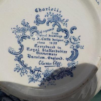 "Royal Staffordshire" " Clarice Cliff" , " The Charlotte".