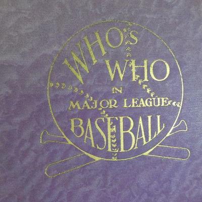 " 1933 Edition Hard cover Book of Who's Who in Major League Base ball".