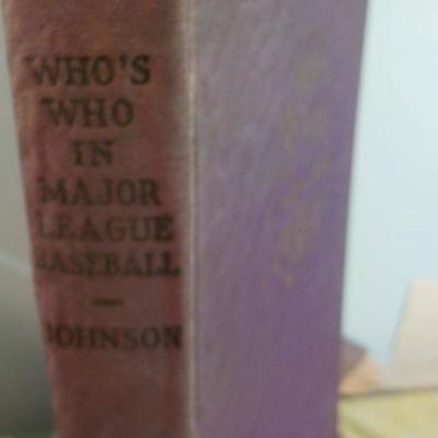 " 1933 Edition Hard cover Book of Who's Who in Major League Base ball".