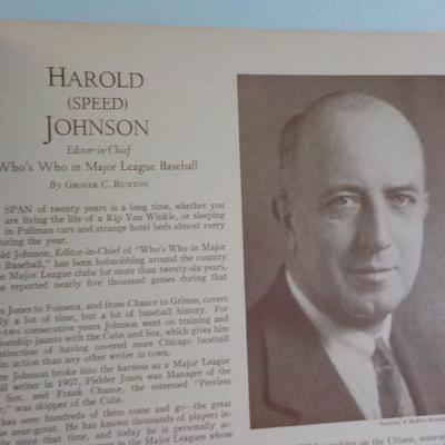 " 1933 Edition Hard cover Book of Who's Who in Major League Base ball".