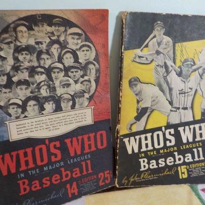 " 14th and 15th Edition of Who's Who Baseball magazine"'