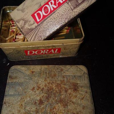 Old Doral Cigarette Match Box Tin 