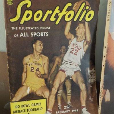 2- 1948  issues of Sportsfolio Magazines, all sports.