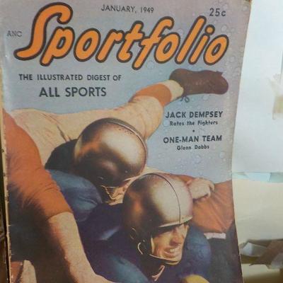 2- 1948  issues of Sportsfolio Magazines, all sports.