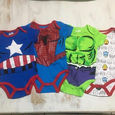 Marvel onesies (3-6 months)