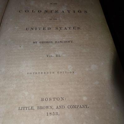 1853 History of the United States by George Babcroft Vol. III 