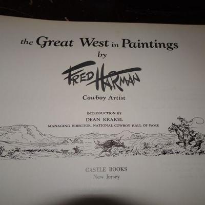 1969 The Great West in Paintings by Fred Harman 