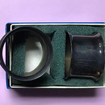 Silverplate Napkin Rings in Box