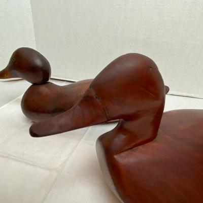 LOT # 407 Pair of Antique Carved Working Decoys 