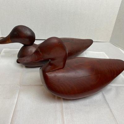LOT # 407 Pair of Antique Carved Working Decoys 