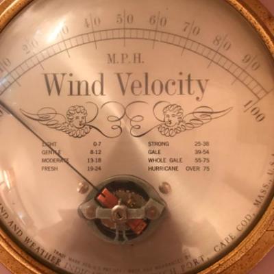 LOT # 430 Antique Harwich Port Cape Cod Wind / Weather Indicator Set 