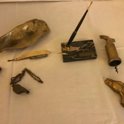 LOT # 432 VINTAGE Brass Collectibles 