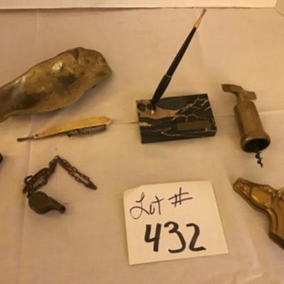 LOT # 432 VINTAGE Brass Collectibles 