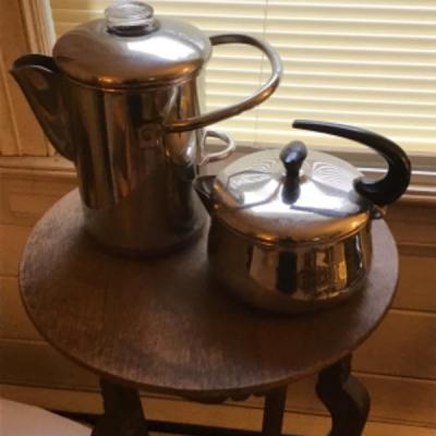 LOT # 434 Vintage Revereware Coffee Pot and Faberware Tea Kettle 