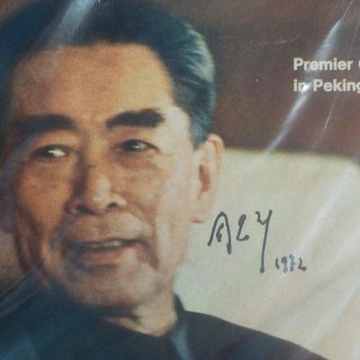 Signed copy " Premier Chou En-Lai " Life 1971.