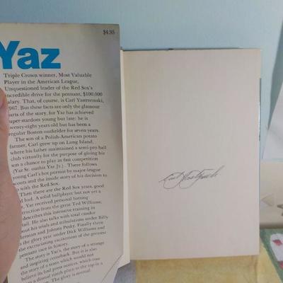 Signed " Yaz " 1st edition of " Carl Yastrzemski of Bboston Red Sox".