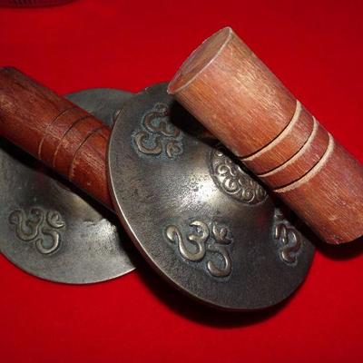 Vintage Finger Cymbals, Belly Dancing, Music Instrument