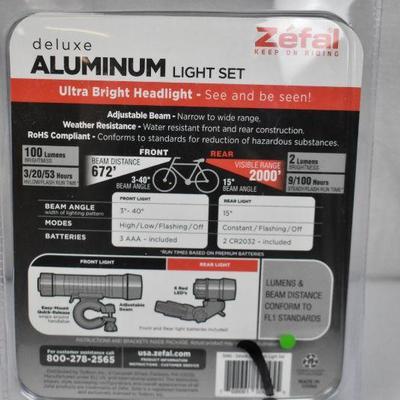 zefal deluxe aluminum light set