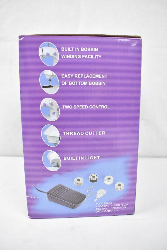 Portable Sewing Machine Mini 2Speed Double Thread HTCS141WPU New