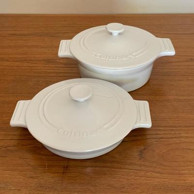 Lot 2 - Cuisinart Covered Casserole Dishes