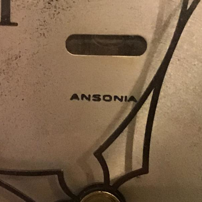 LOT # 455 Antique Ansonia Wooden Mantle Clock 