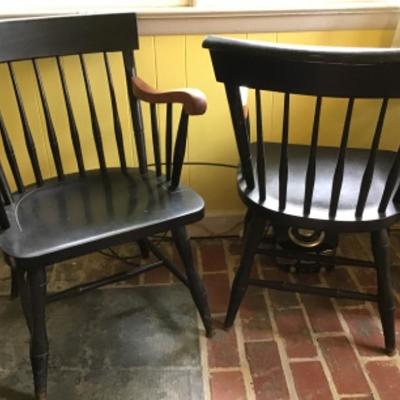 LOT #473 Pair of  Vintage Nichols & Stone Arm Chairs 